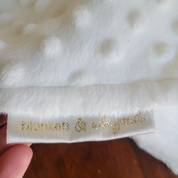 Blankets & Beyond Security Toy Lovey Toy Dog White and Gray - Picture 3 of 5